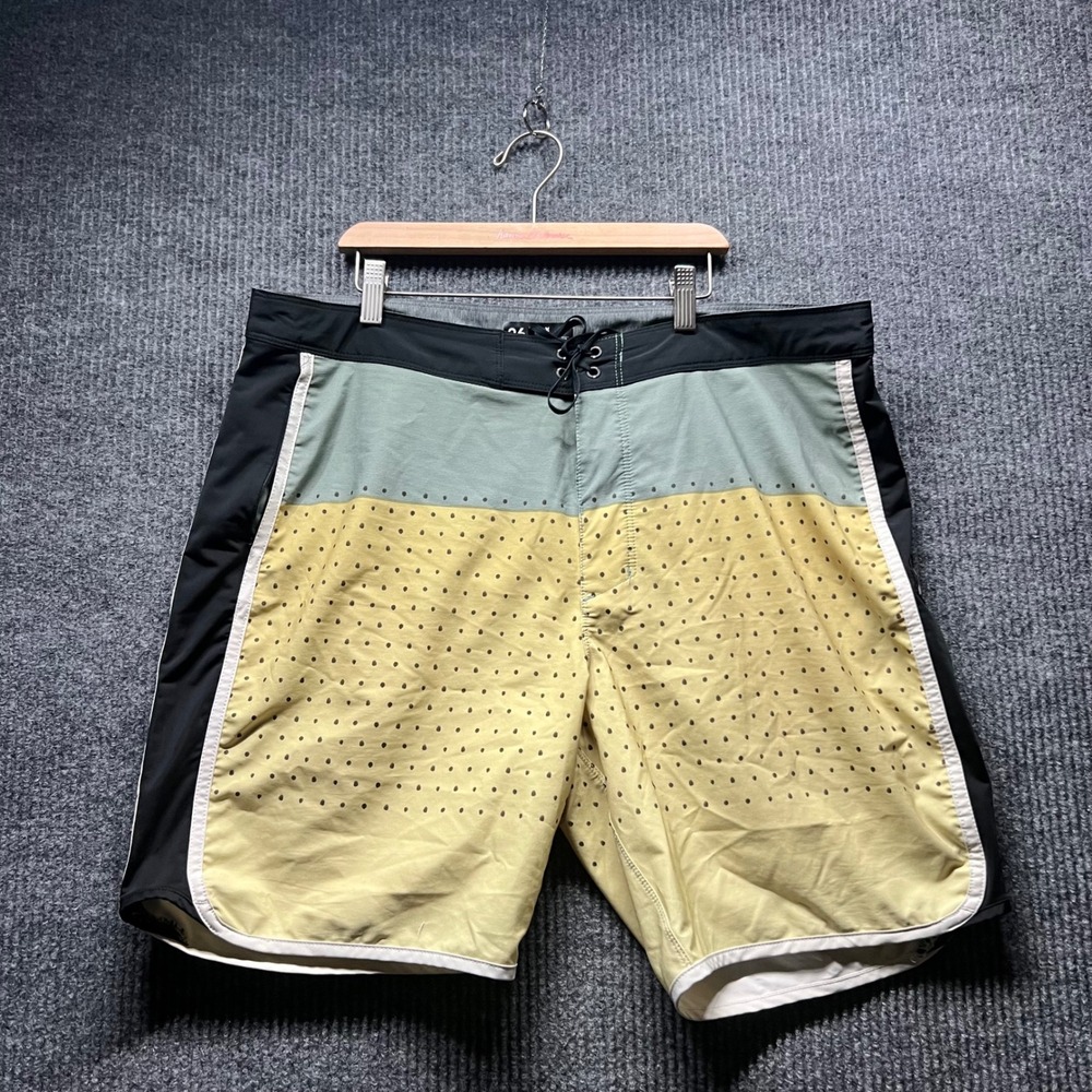 Hurley Board‎ Shorts Mens 36 Yellow Phantom Colorblock Swim Trunks Surfwear